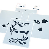 Moonlit Blooms stencil